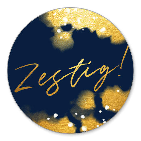 Zestig met gouden waterverf